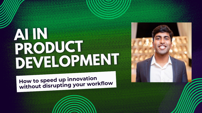 a person on a green background